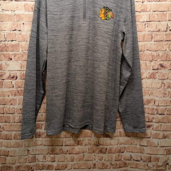 NHL Blackhawks Men's Pullover 1/4 Zip Size Small - Picture 2 of 13